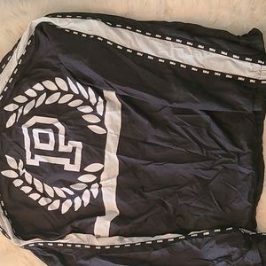 Pink pullover raincoat